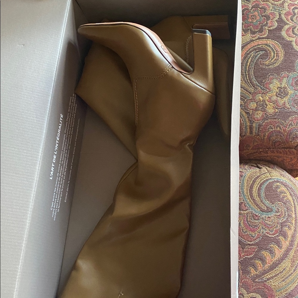 ❤️💕NWT Franco Sarto Brown Heeled Boots - Picture 7 of 8